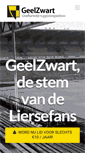 Mobile Screenshot of geelzwart.be